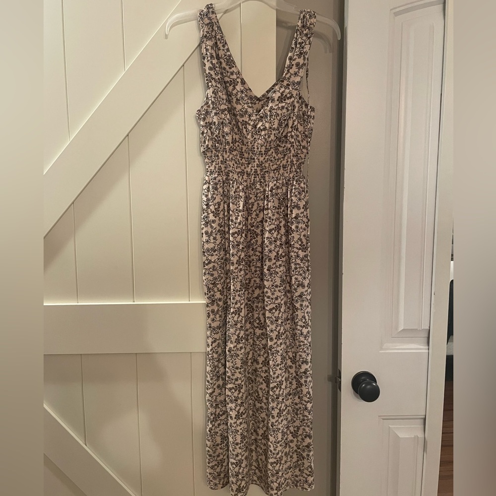 Old Navy Neutral Floral Midi